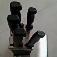 ست چاقو لیزری ۵ تایی با استند|ظروف پختوپز|اصفهان, شاه پسند|دیوار