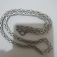 زنجیر نقره کار زیبا تک گرمی ۵۵۰ هزار تومان ۱۱۰ گرم