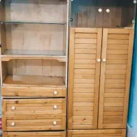 کمد و کتابخانه ب همراه 5 کشو و یک کشو مخفی