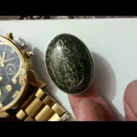 انگشتر یشم نقره فوق بزرگ