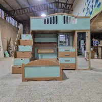 تخت دو طبقه نوجوان مدل آسمان همه کاره