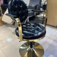 صندلی کوپ چستر فورتیک طلایی چرم کریستال نونو