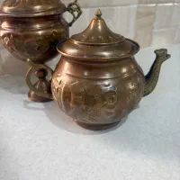 قوری و قندان مسی|صنایع دستی و سایر لوازم تزئینی|تهران, خاوران|دیوار