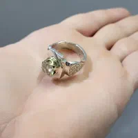 انگشتر موزنایت الماس روسی|جواهرات|گنبد کاووس, |دیوار