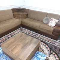 فروش مبل ۹نفره کاملا تمیز قیمت مقطوع|مبلمان خانگی و میز عسلی|ایوان, |دیوار