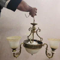 لوستر ۳ شاخه|لوستر و چراغ آویز|نیشابور, شهرک بسیج|دیوار