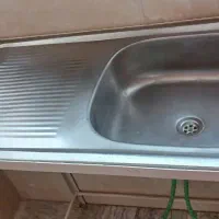 سینک تک لگن تمیز همراه با پایه و درب ورودی زیبا|مصالح و تجهیزات ساختمان|قم, انسجام|دیوار