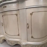 آیینه و کنسول چوبی|بوفه، ویترین، کنسول|قزوین, |دیوار