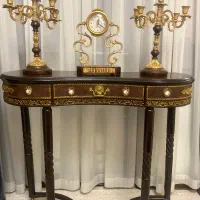 میز کنسول انتیک ساعت شمعدان قدیمی شمعدون عتیقه|کلکسیون اشیاء عتیقه|تهران, حافظیه|دیوار