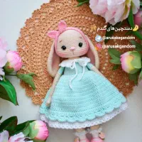 عروسک بافتنی خرگوش زیبا و خاص