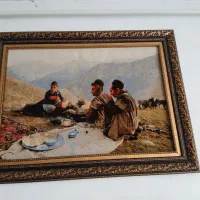 تابلو فرش دستباف کرک|تابلو فرش|کرمانشاه, |دیوار