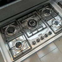 اجاق گاز ۵ شعله استیل (سیستم قطع کن هوشمند)