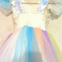 ۳ پیراهن مناسب ۶ الی ۹ سال زیر فنر آستر بسیار زیبا|لباس|تبریز, |دیوار