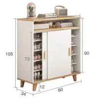 جاکفشی جنس تمام ام دی اف روکش چوب طبیعی. شهرآرا|جاکفشی، کمد، دراور|الیگودرز, |دیوار