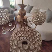 لوستر طلایی|لوستر و چراغ آویز|کیش, |دیوار