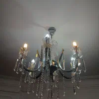 دوعدد لوستر ۶شاخه کاملاً سالم|لوستر و چراغ آویز|رشت, معلم|دیوار