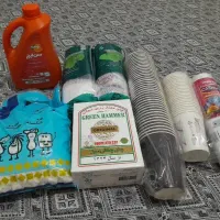 چای شربت سنایچ.قند.سفره.لیوان.کیسه فریزر