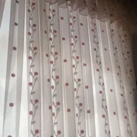 پرده حریر صورتی