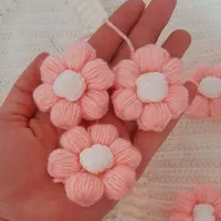 گل تزیینی گل بافتنی گل دستباف