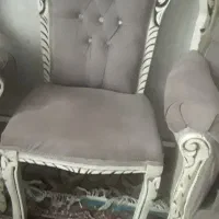 مبل سلطنطی ۹ نفره کم کارکرده با میزعسلی|مبلمان خانگی و میز عسلی|ساوه, |دیوار