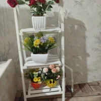 گل  رز مصنوعی وتابلو فرش واستند گل همراه گل|صنایع دستی و سایر لوازم تزئینی|ارومیه, |دیوار