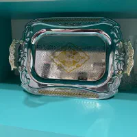 سینی پذیرایی نقره ای