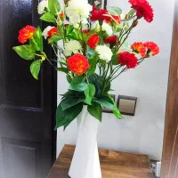 گل به همراه گلدان|گل مصنوعی|تنکابن, |دیوار