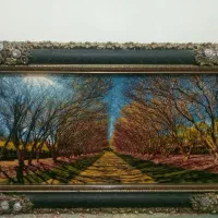 تابلو فرش منظره پاییزی