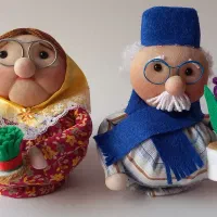 عروسک دکوری ننه جون و آقاجون مناسب هفتسین