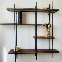 شلف نامتقارن /کتابخانه  / قفسه|کتابخانه، شلف، قفسه‌های دیواری|مشهد, گرجی علیا|دیوار