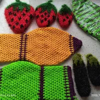 بافتنی تزیینی و قابل استفاده،لیف،اسکاج،سفره پاک کن|صنایع دستی و سایر لوازم تزئینی|لنگرود, |دیوار