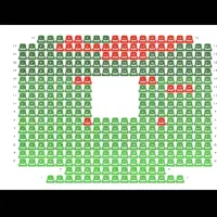 یک عدد بلیت برنامه دوره گرد ردیف اول