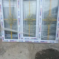 درو پنجره طرح upvcبهمراه شیشه دوجداره نو