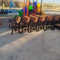 نیمکت پارکی فلزی صندلی نشیمن راحتی چرخونک کد۳۱