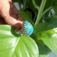 فیروزه اصل نیشابور زخمات یک سانت نیم|جواهرات|میناب, |دیوار