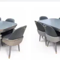 میز ناهار خوری ۶نفره|میز و صندلی غذاخوری|خلخال, |دیوار