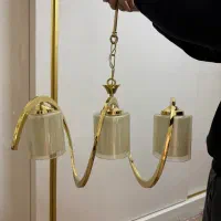 لوستر سه شاخه رنگ ثابت