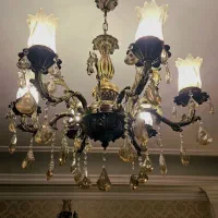 2 عدد لوستر برنزی لوکس + ۳ عدد دیوارکوب|لوستر و چراغ آویز|مشهد, دانشجو|دیوار