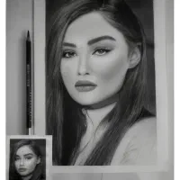 سفارش چهره (سیاه قلم) پذیرفته میشود|تابلو، نقاشی، عکس|شهریار, کهنز|دیوار