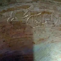 سینی مس قدیمی  قاجاری عتیقه  تزئین شب یلدا