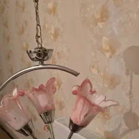 لوستر سه شاخه سالم و تمیز در حد نو