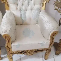 فرش مبل میز غذاخورساعت اینه وشمعدان برنجی وبوفه|فرش|خان ببین, |دیوار