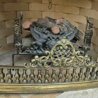 محافظ شومینه برنجی