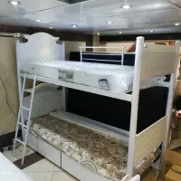 تخت ۲ طبقه جداشونده شرایط اقساطی|تخت و صندلی بچه|قم, پردیسان|دیوار