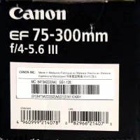 لنز Canon EF 75-300mm f/4-5.6 III در حد نو