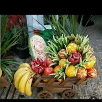 انواع دکور یلدایی وسبد خلعتی ومیوه آرایی|خدمات پذیرایی، مراسم|قم, نیروگاه|دیوار