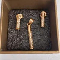 نیم ست قالب طلا ژوپینگ رنگ ثابت