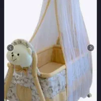 تخت گهواره ای نوزاد کاملا سالم ونو|تخت و صندلی بچه|لنگرود, |دیوار