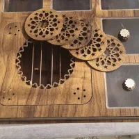 باکس دمنوش بعلاوه زیر لیوانی و بشقاب چوبی دکور|صنایع دستی و سایر لوازم تزئینی|تهران, آبشار تهران (دریاچه)|دیوار