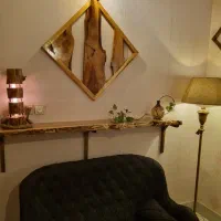 شلف تنه درختی پایه چوبی